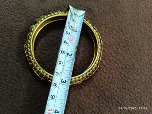 Gold-Plated Antique Bangle