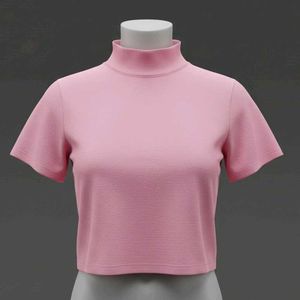 Pink Mock Neck Top