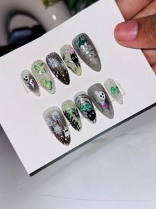 Hand Painted Press-On Nails