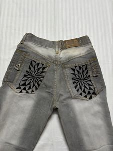 y2k grey bootcut jeans