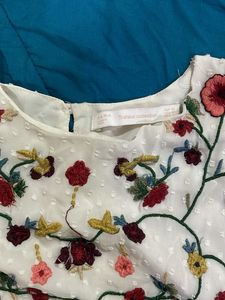 Floral Embroidered Top
