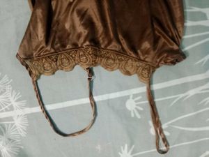Satin Lace Trim Sleep Dress (Nighty)