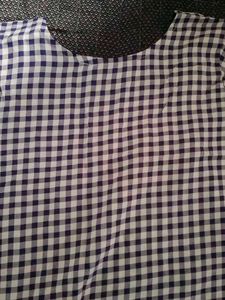 Dummy Shape Checkered Maternity Top