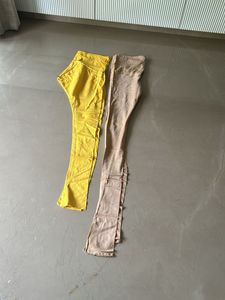 Unique Yellow &amp; Beige Chudidar