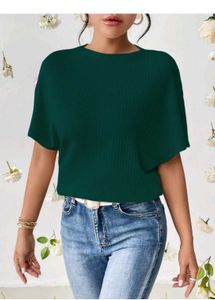 Green Knit Top
