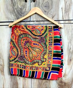 Colorful Paisley Print Scarf big size