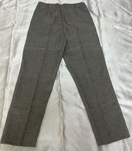 Grey Straight Leg Cropped Pants