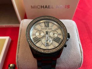 Michael Kors Watch Black Gold