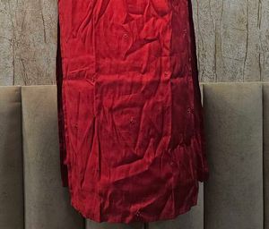 Red Pure Silk Suit – Brand Libas ✨