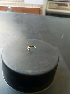 22K Pure Gold Dimond Nose Pin 1 Piece