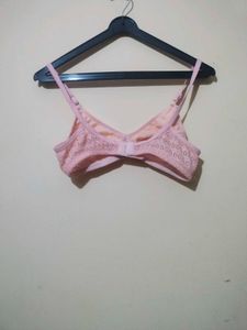 Pink Lace Bra