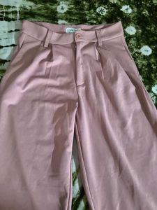 Pink High Waist Trouser