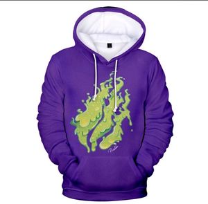 Purple Long Sleeve Cotton Hoodie