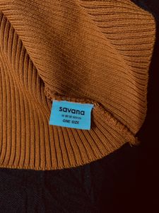 Brown Lace Trim Crop Top