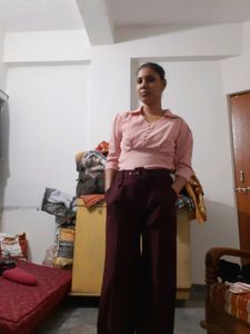 New Formal Pant With Belt For Women Only