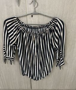 Striped Off-Shoulder Top