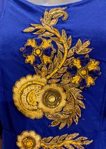 Heavy Blue Embellished Gown with CanCan inside❤️