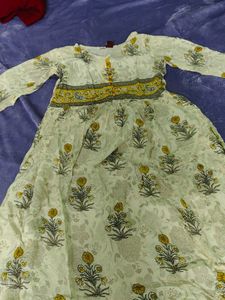 Floral Print Anarkali Kurta