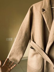 Belted Wool Blend Coat