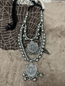 Oxidized Silver Necklace