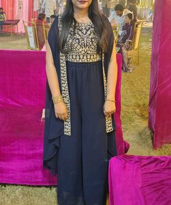 💙🔥Shrug set with plazzo indo western negotiable