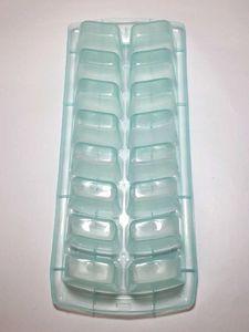 ICE CUBE TRAY SILICONE PLASTIC LIGHT GREEN 16CUBES