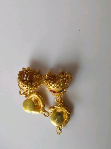 Three Golden Artificial Jhumki Set