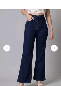 Dark Blue Flared Jeans