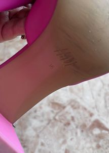 H&amp;M Baby Pink Block Heeled Shoe For Sale 🔥