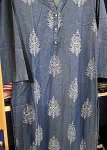 Denim Kurta