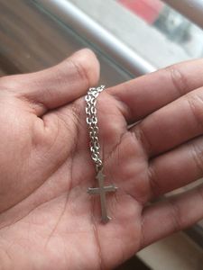 Aesthetic Silver Cross Chain