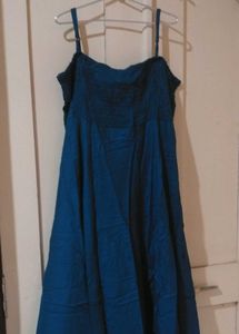 Blue Spaghetti Strap Dress