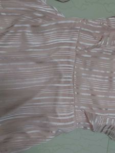 Elegant Pink Striped Dress