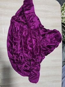 Cute Purple Velvet Jacket