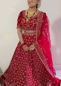 Bridal Lengha Red Colour