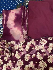 Floral Maroon Salwar Kameez