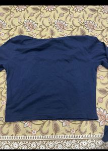 Blue Crop Top
