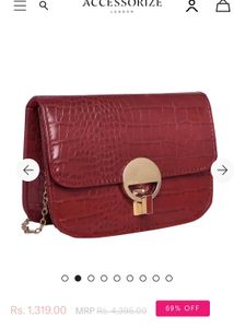 red croc slingbag ✧