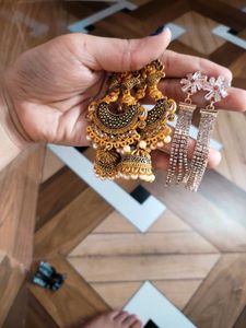 Pack Of 2 Earning Set Party Wear Combo No. Coin