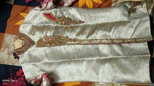 Golden Slava Coat Traditional Wear