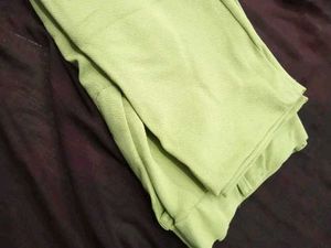 Green High-Waisted Trousers