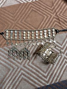 MIRROR WORK JEWELLERY SET!!