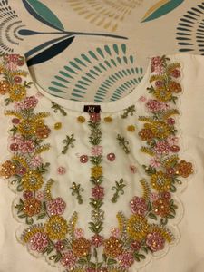 Embroidery Design Suit Set With Pant And Dupatta