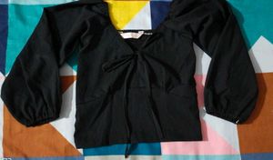 Black Stylish Crop Top