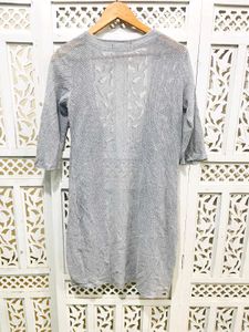 Imported Gray Knit Cardigan C