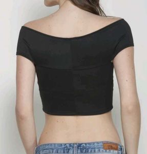 Black Off-Shoulder Top