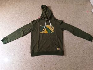 Olive Green Graphic Hoodie