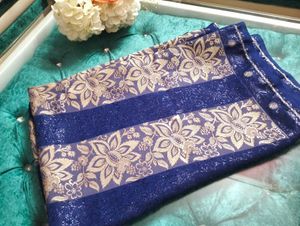 🎆Elegant Royal Blue Saree🎆