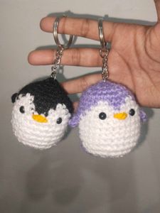Crochet Penguin Keychain 🐧