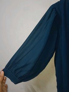 Elegant Blue Top